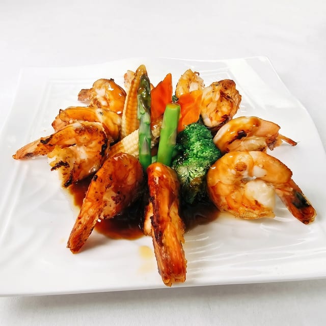 Shrimp Teriyaki (D).