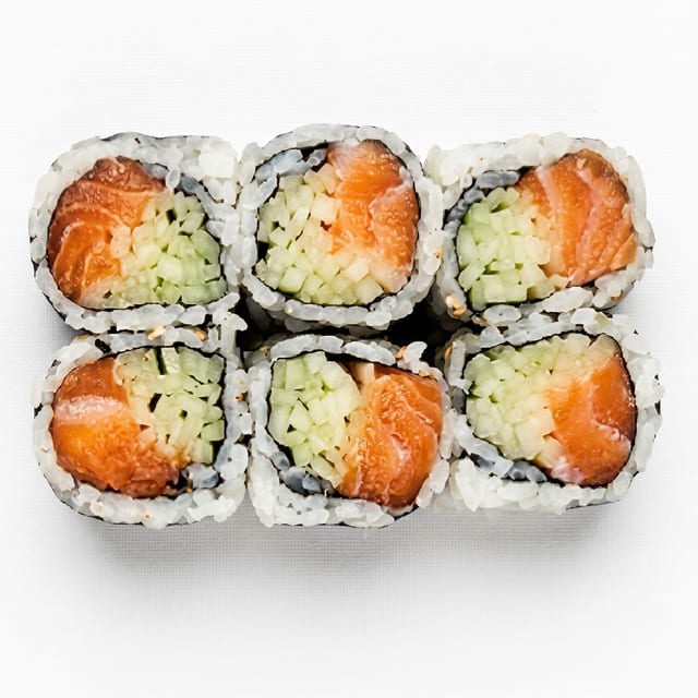 Smoked Salmon Cucumber Roll.