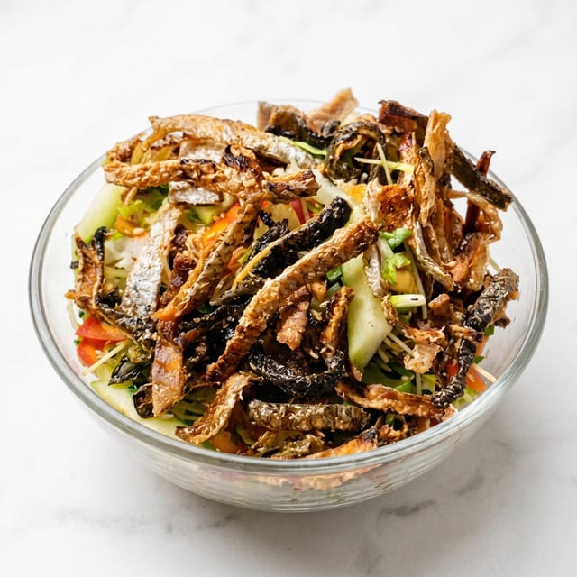 Salmon Skin Salad.