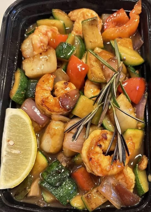 Hibachi Scallop & Shrimp.