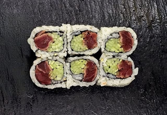 White Tuna Cucumber Roll.